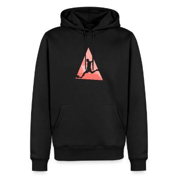 Fussball Kicken Kopfball - Männer Premium Bio Hoodie - Schwarz - Vorne - Nico (187cm)