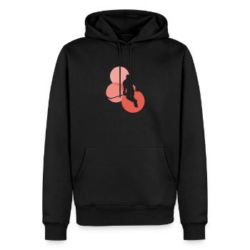 Ishockey Ishockey - Herre Premium økologisk hoodie - sort - Foran - Nico (187cm)