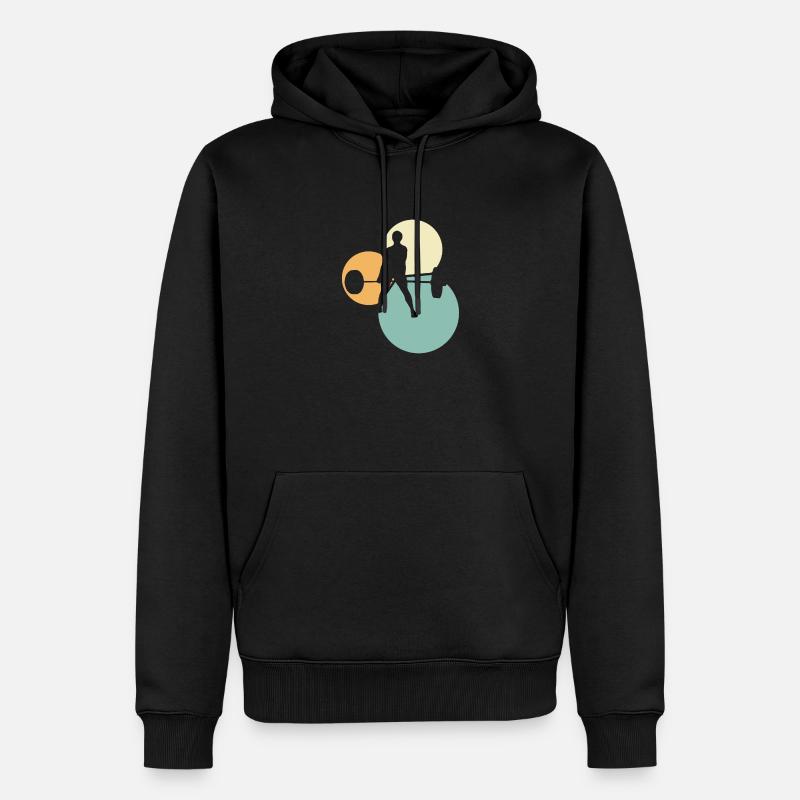 Gym Haltérophilie - Sweat à capuche Premium bio Homme - noir