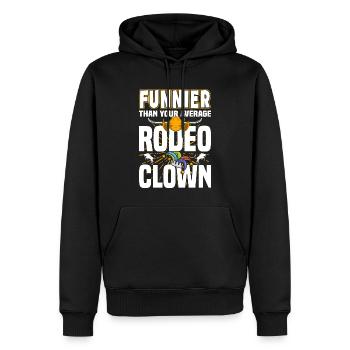 Rodeo Clown | Rodeo Cowboy Western Beruf Geschenke - Männer Premium Bio Hoodie - Schwarz - Vorne - Nico (187cm)