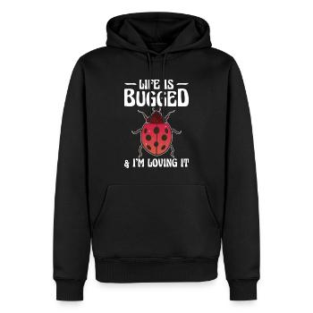 Insekten - Männer Premium Bio Hoodie - Schwarz - Vorne - Nico (187cm)