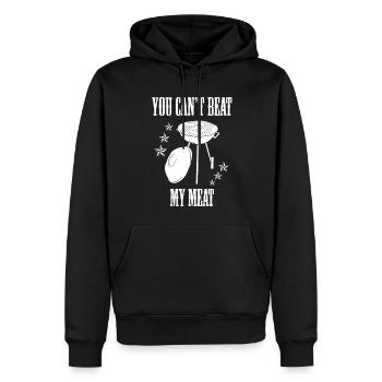 You Can't Beat My Meat Grillkoch - Männer Premium Bio Hoodie - Schwarz - Vorne - Nico (187cm)