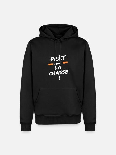 Prêt pour la chasse - Sweat à capuche Premium bio Homme - noir