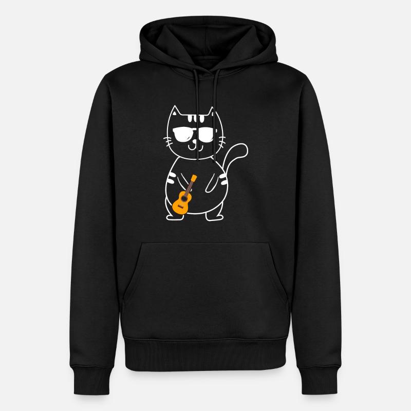 Ukulele - Männer Premium Bio Hoodie - Schwarz