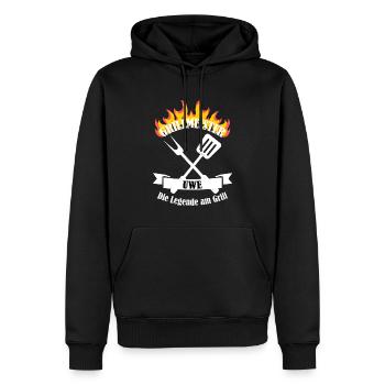 Grillmeister Uwe lustiger Spruch Vorname - Männer Premium Bio Hoodie - Schwarz - Vorne - Nico (187cm)