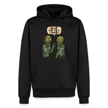 Je ne t’ai pas vu depuis une minute (Zombies) - Sweat à capuche Premium bio Homme - noir - Devant - Nico (187cm)