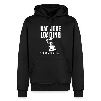 Dad Joke Loading Please Wait Father's Day - Sweat à capuche Premium bio Homme - noir - Devant - Nico (187cm)
