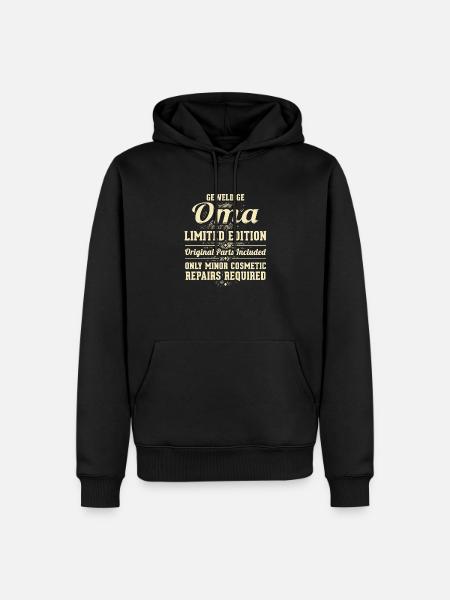 Geweldige Oma - Mannen Premium Bio hoodie - zwart