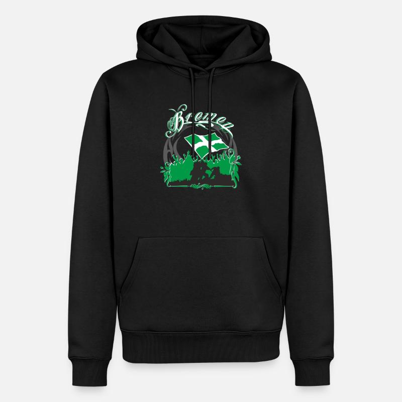Brême - Sweat à capuche Premium bio Homme - noir