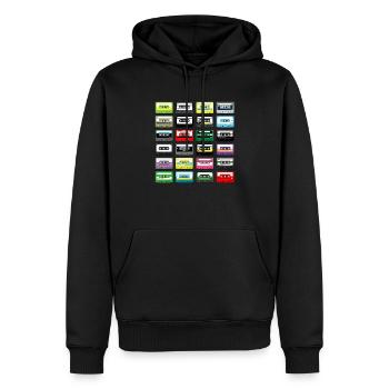 K7 artichok vintage - Männer Premium Bio Hoodie - Schwarz - Vorne - Nico (187cm)