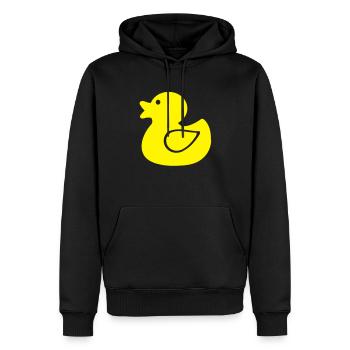anka - Männer Premium Bio Hoodie - Schwarz - Vorne - Nico (187cm)