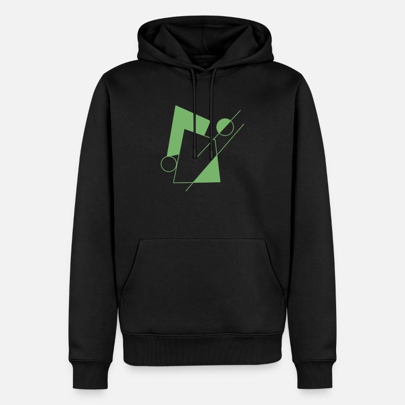 Système - Sweat à capuche Premium bio Homme - noir