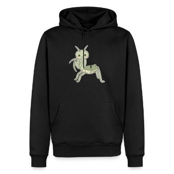 Gottesanbeterin - Männer Premium Bio Hoodie - Schwarz - Vorne - Nico (187cm)