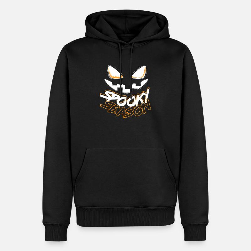 saison effrayante Halloween - Sweat à capuche Premium bio Homme - noir