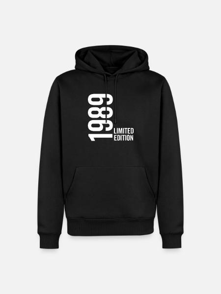1989 Édition limitée - Sweat à capuche Premium bio Homme - noir