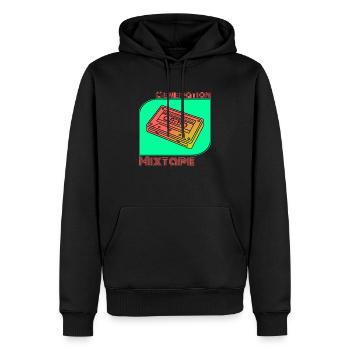 Generation Mixtape Cassette Kidcore Idée cadeau - Sweat à capuche Premium bio Homme - noir - Devant - Nico (187cm)