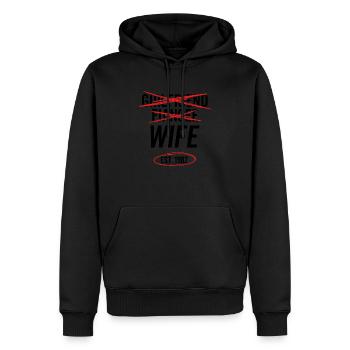 Freundin Verlobte Ehefrau Est 1982 - Männer Premium Bio Hoodie - Schwarz - Vorne - Nico (187cm)