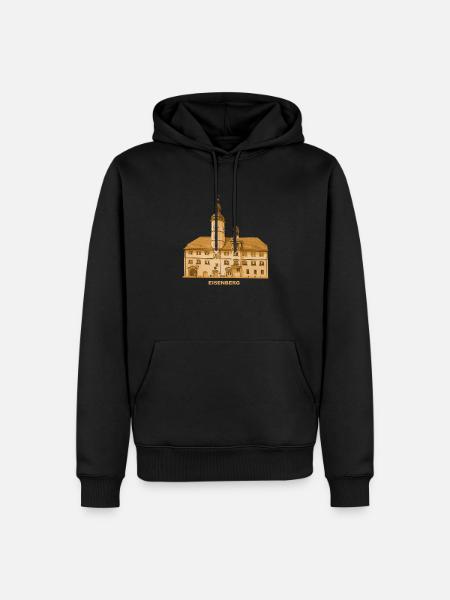 Eisenberg Town Hall Holzland Thuringia - Men’s Premium Organic Hoodie - black