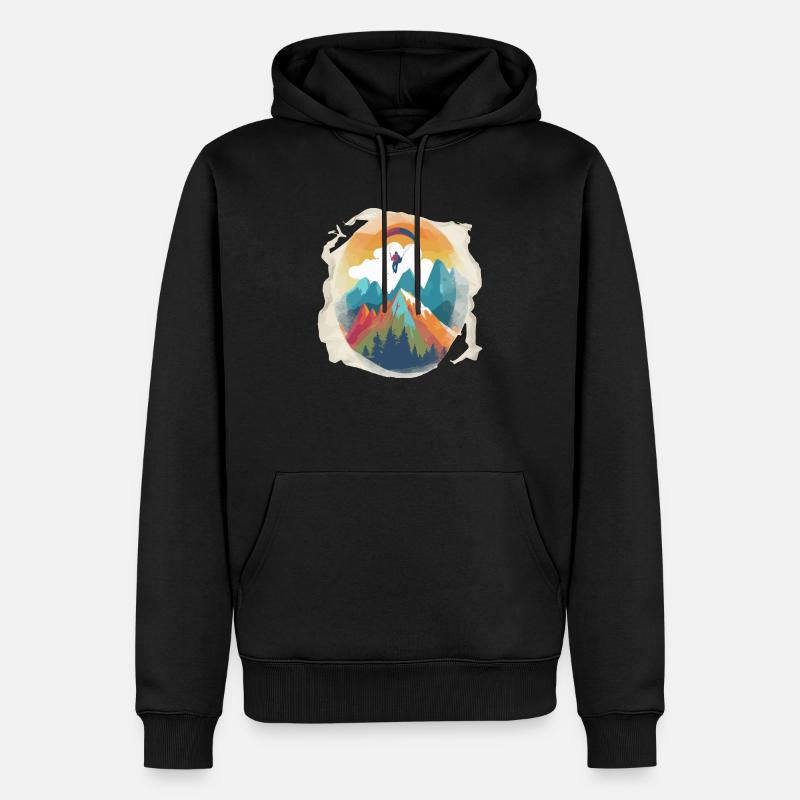 Gleitschirmfliegen Anthony - Männer Premium Bio Hoodie - Schwarz