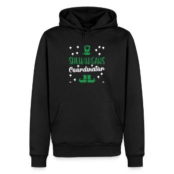 Shenanigans coordinator great gift st patrick's - Sweat à capuche Premium bio Homme - noir - Devant - Nico (187cm)