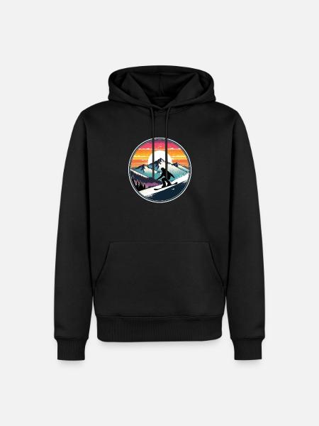Snowboarding, snow and skiing - Men’s Premium Organic Hoodie - black