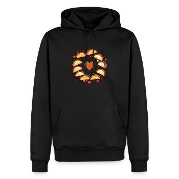 Taco Tuesday love - Men’s Premium Organic Hoodie - black - Front - Nico (187cm)