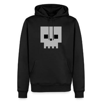 Langweiler - Männer Premium Bio Hoodie - Schwarz - Vorne - Nico (187cm)