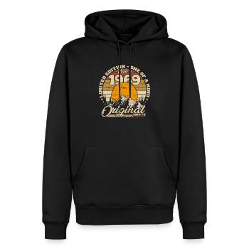 Hergestellt im Jahr 1969 Retro 1969 Geburtstagsgeschenk - Männer Premium Bio Hoodie - Schwarz - Vorne - Nico (187cm)