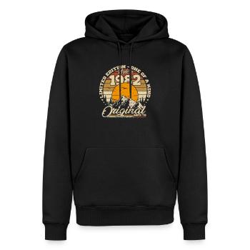 Hergestellt im Jahr 1982 Retro 1982 Geburtstagsgeschenk - Männer Premium Bio Hoodie - Schwarz - Vorne - Nico (187cm)