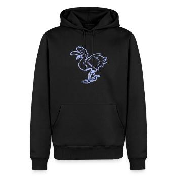 Strauss Bande dessinée - Sweat à capuche Premium bio Homme - noir - Devant - Nico (187cm)