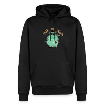 Wolly Sheepling Monstre d’Halloween - Sweat à capuche Premium bio Homme - noir - Devant - Nico (187cm)