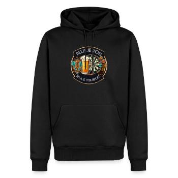 Flechette 2 - Sweat à capuche Premium bio Homme - noir - Devant - Nico (187cm)