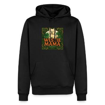 Westie Mama - Männer Premium Bio Hoodie - Schwarz - Vorne - Nico (187cm)