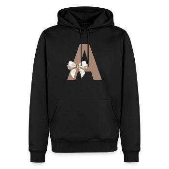 Brief an den Knoten - Männer Premium Bio Hoodie - Schwarz - Vorne - Nico (187cm)