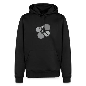 Volleyball Beach volleyball Dredging Beaching - Men’s Premium Organic Hoodie - black - Front - Nico (187cm)