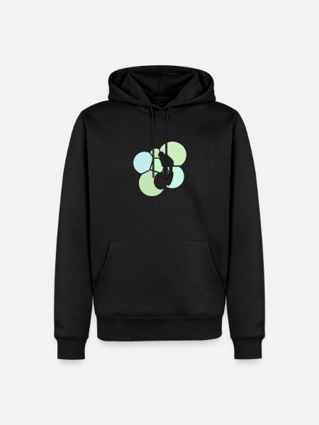 Dirt Downhill Downhiller MTB - Männer Premium Bio Hoodie - Schwarz