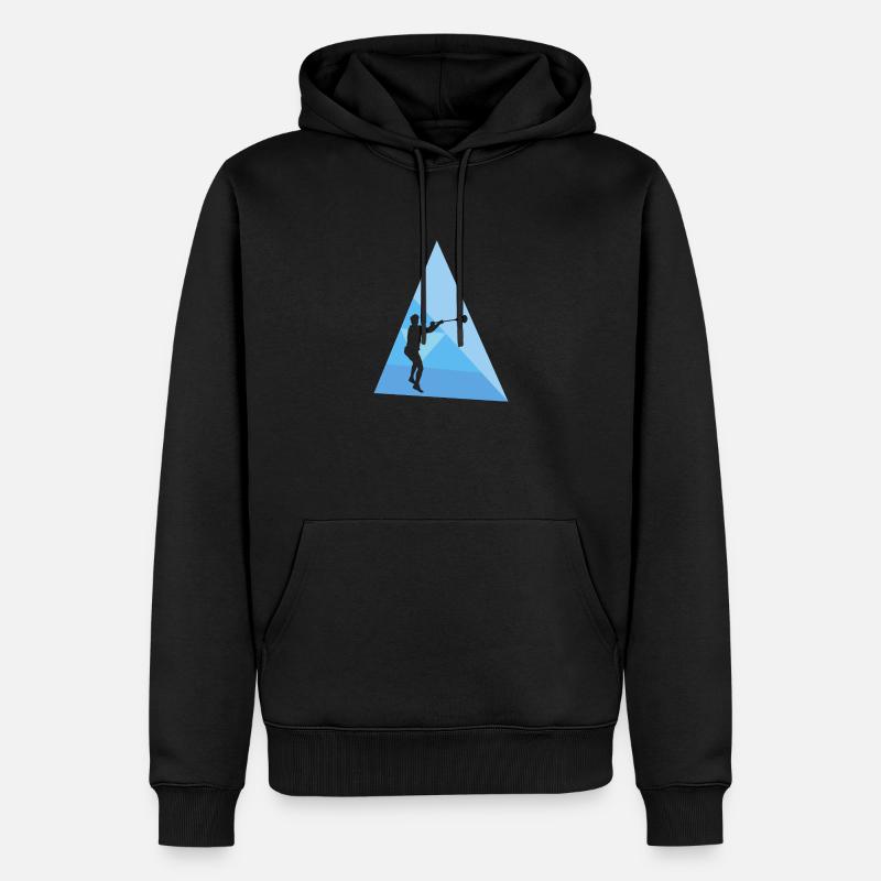 Boîte d’intercrosse Crosse Crosse - Sweat à capuche Premium bio Homme - noir