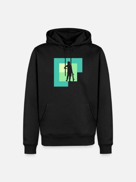 Skateboard Skateboarder Skate Halfpipe - Männer Premium Bio Hoodie - Schwarz