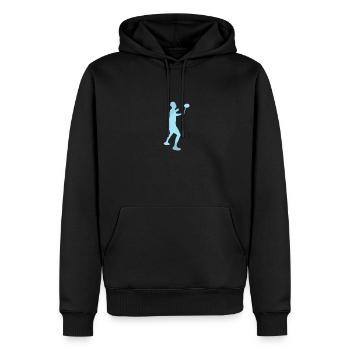 Badminton Smash Clear Badmintonschläger - Männer Premium Bio Hoodie - Schwarz - Vorne - Nico (187cm)