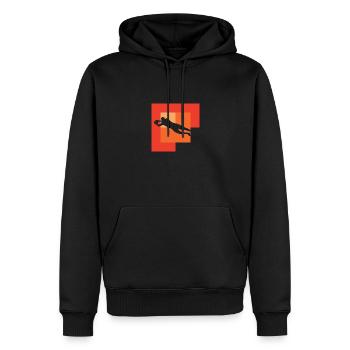 Fussball Kicker Kopfball Kicker - Männer Premium Bio Hoodie - Schwarz - Vorne - Nico (187cm)