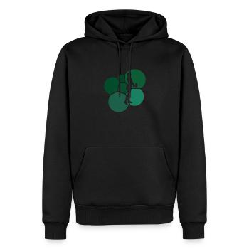 Revers de tennis - Sweat à capuche Premium bio Homme - noir - Devant - Nico (187cm)