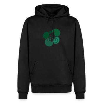 Radfoan Rad Radfahrer Rad - Männer Premium Bio Hoodie - Schwarz - Vorne - Nico (187cm)