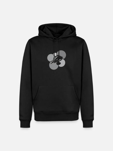 Dirt Freeride Biker - Männer Premium Bio Hoodie - Schwarz