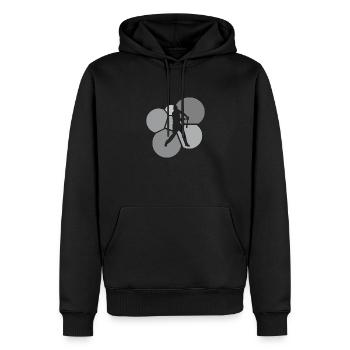 Baseball Batting Fielding Baseballschläger - Männer Premium Bio Hoodie - Schwarz - Vorne - Nico (187cm)