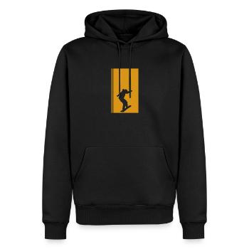 Snowboard Board Snowboardfahrer Snowboardfahren - Männer Premium Bio Hoodie - Schwarz - Vorne - Nico (187cm)