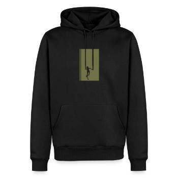 Skateboard Skateboarder Skate Skater - Männer Premium Bio Hoodie - Schwarz - Vorne - Nico (187cm)