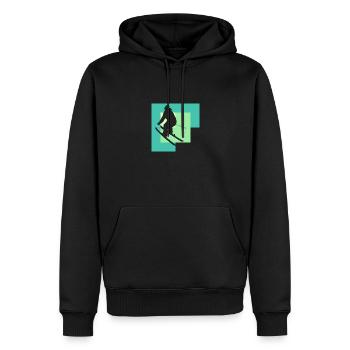 Ski Ski Ski Ski - Sweat à capuche Premium bio Homme - noir - Devant - Nico (187cm)