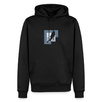 Football américain Quarterback Rugby - Sweat à capuche Premium bio Homme - noir - Devant - Nico (187cm)