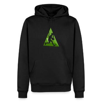 Basketball Rebound Dunk - Männer Premium Bio Hoodie - Schwarz - Vorne - Nico (187cm)