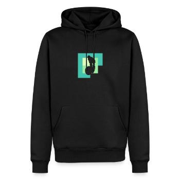 Mountainbiking Trail BMX MTB - Männer Premium Bio Hoodie - Schwarz - Vorne - Nico (187cm)